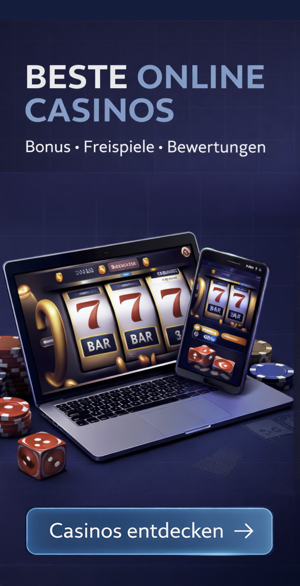 Beste Online Casinos Vergleich mit Bonus und Freispiele